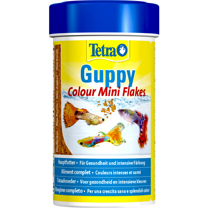 Корм для рыб  Tetra Guppy Colour Mini Flakes 100мл (хлопья мелкие)