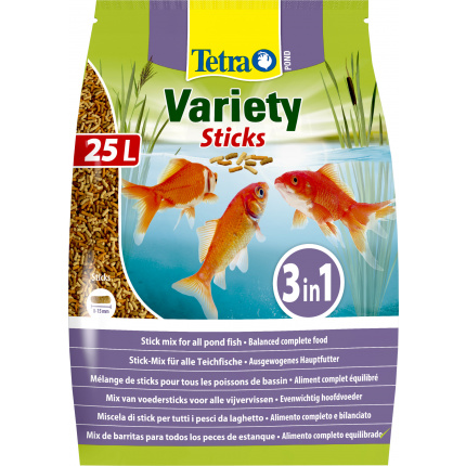 Корм для рыб прудовых Tetra Pond Variety Sticks 25л (палочки, 8-15мм)