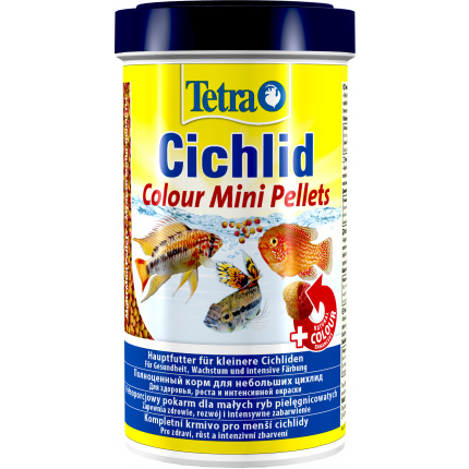 Корм для рыб  Tetra Cichlid Colour Pellets Mini 500мл (шарики мелкие)