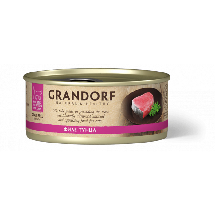 Консервы для кошек GRANDORF Филе тунца 70 гр.