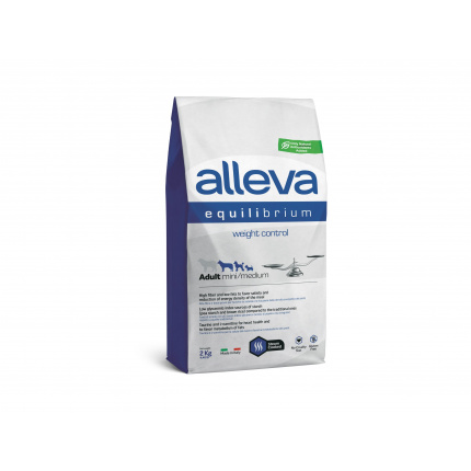 Корм Alleva Equilibrium Weight Control Adult Mini & Medium для собак малых и средних пород, контроль веса, 2 кг