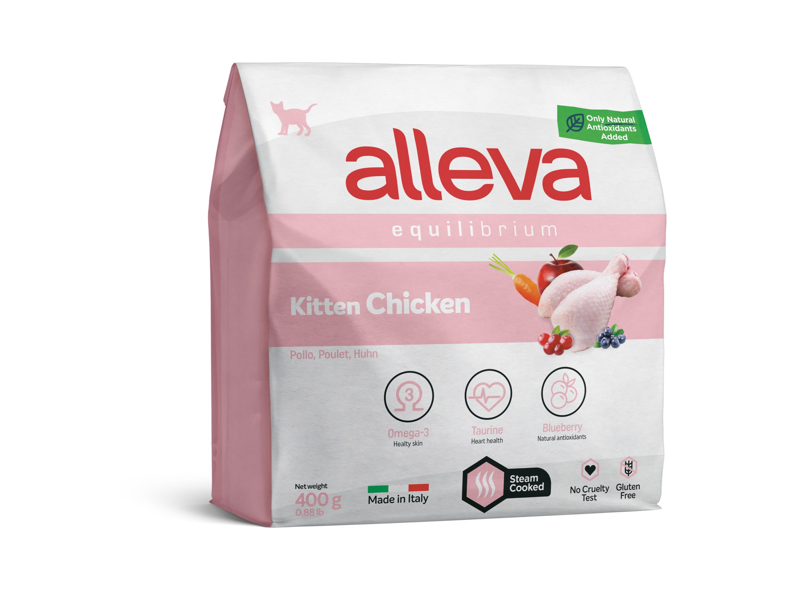 Корм Alleva Equilibrium Kitten Chicken для котят, беременных и кормящих кошек, с курицей, 400 г