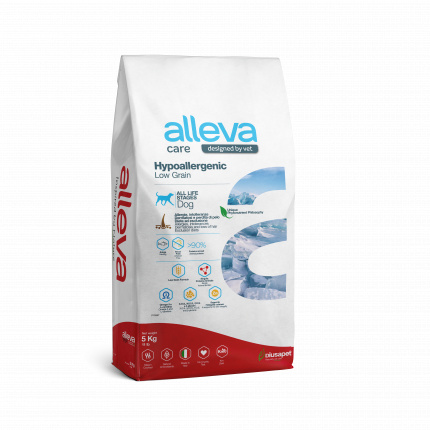 Корм Alleva Care Hypoallergenic Low Grain для собак, диетический, гипоаллергенный, для снижения пищевой непереносимости, 5 кг