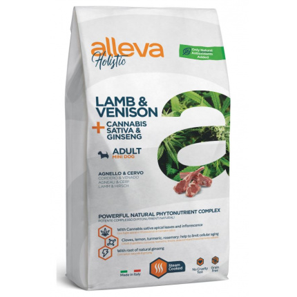 Корм Alleva Holistic Adult Mini Lamb & Venison для собак малых пород, ягненок и оленина, 12 кг