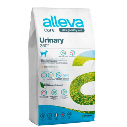 Корм Alleva Care Urinary 360 для собак, диетический, для растворения струвитных камней, 12 кг