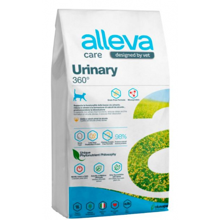 Корм Alleva Care Urinary 360 для кошек, диетический, для растворения струвитных камней, 10 кг