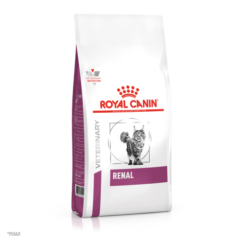 Royal Canin RENAL (РЕНАЛ) корм ​​для сухих взрослых кошек для поддержания функций почек, 350 г.