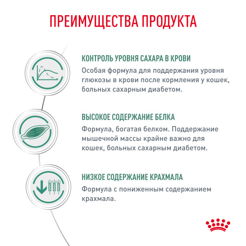 Royal Canin DIABETIC (ДИАБЕТИК) корм ​​сухой для взрослых при сахарном диабете, 400 г.