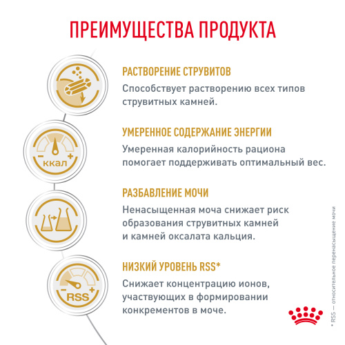 Royal Canin URINARY S/O MODERATE CALORIE корм ​​сухой для взрослых кошек, склонных к набору веса, при мочекаменной болезни, 400 г.