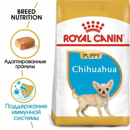Корм Royal Canin Chihuahua Puppy для щенков чихуахуа до 8 мес., 1.5 кг