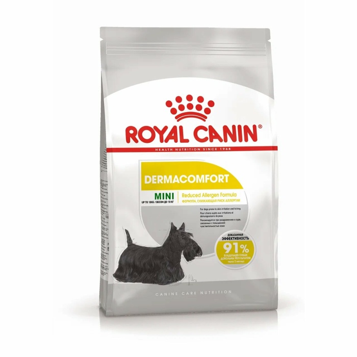 Корм Royal Canin Mini Dermacomfort для собак малых пород (до 10 кг) с чувствительной кожей, 1 кг