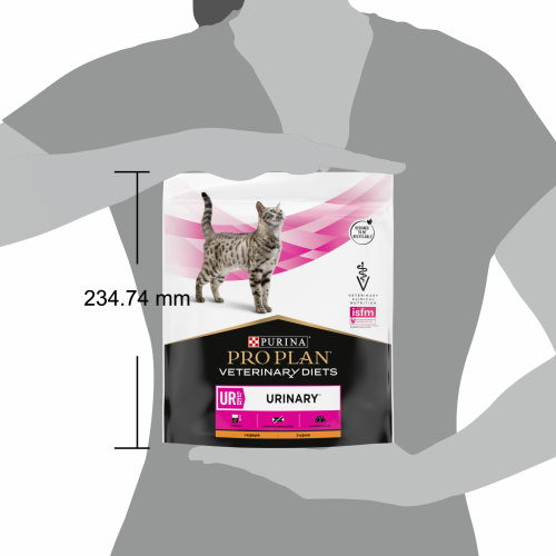 VETERINARY DIETS UR ST/OX Urinary сухой корм для кошек диетический PRO PLAN при болезнях нижних отделов мочевыводящих путей,  с курицей, 350 г