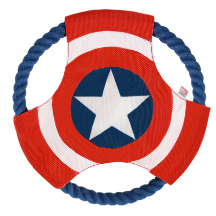 Игрушка для собак Marvel Капитан Америка "Летающий диск", 220мм, Triol-Disney