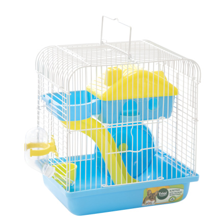 Клетка YD257 для мелких животных, эмаль, голубая, 225*170*250мм, Triol