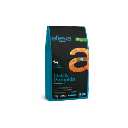 Корм Alleva Natural Adult Mini Fish & Pumpkin для собак малых пород, рыба и тыква, 2 кг