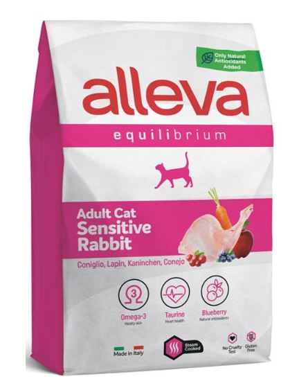 Корм Alleva Equilibrium Adult Cat Sensitive Rabbit для взрослых кошек, кролик, 10 кг Корм Alleva Equilibrium Adult Cat Sensitive Rabbit для взрослых кошек, кролик, 10 кг