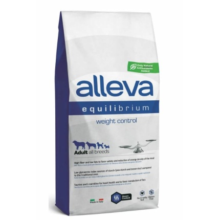 Корм Alleva Equilibrium Weight Control Adult All breeds для собак, контроль веса, 12 кг