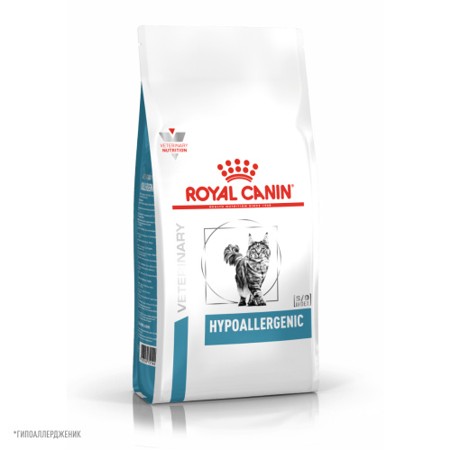 Royal Canin ГИПОАЛЛЕРГЕНИК корм ​​сухой для взрослых кошек при диетическом взгляде., 500 г.